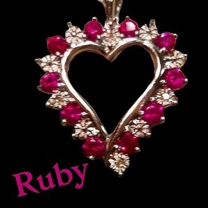 Ruby/ Diamond Necklace